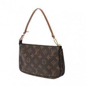 Louis Vuitton Brown Accessory Pochette Canvas Monogram Accessoires